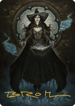 Tasha, the Witch Queen Art Card (76) (Gold-Stamped Signature) [Commander Legends: Battle for Baldur's Gate Art Series] | Total Play