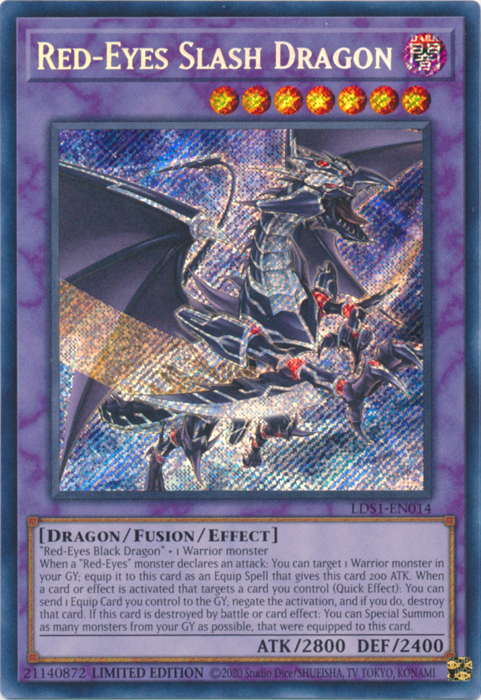 Red-Eyes Slash Dragon [LDS1-EN014] Secret Rare | Total Play