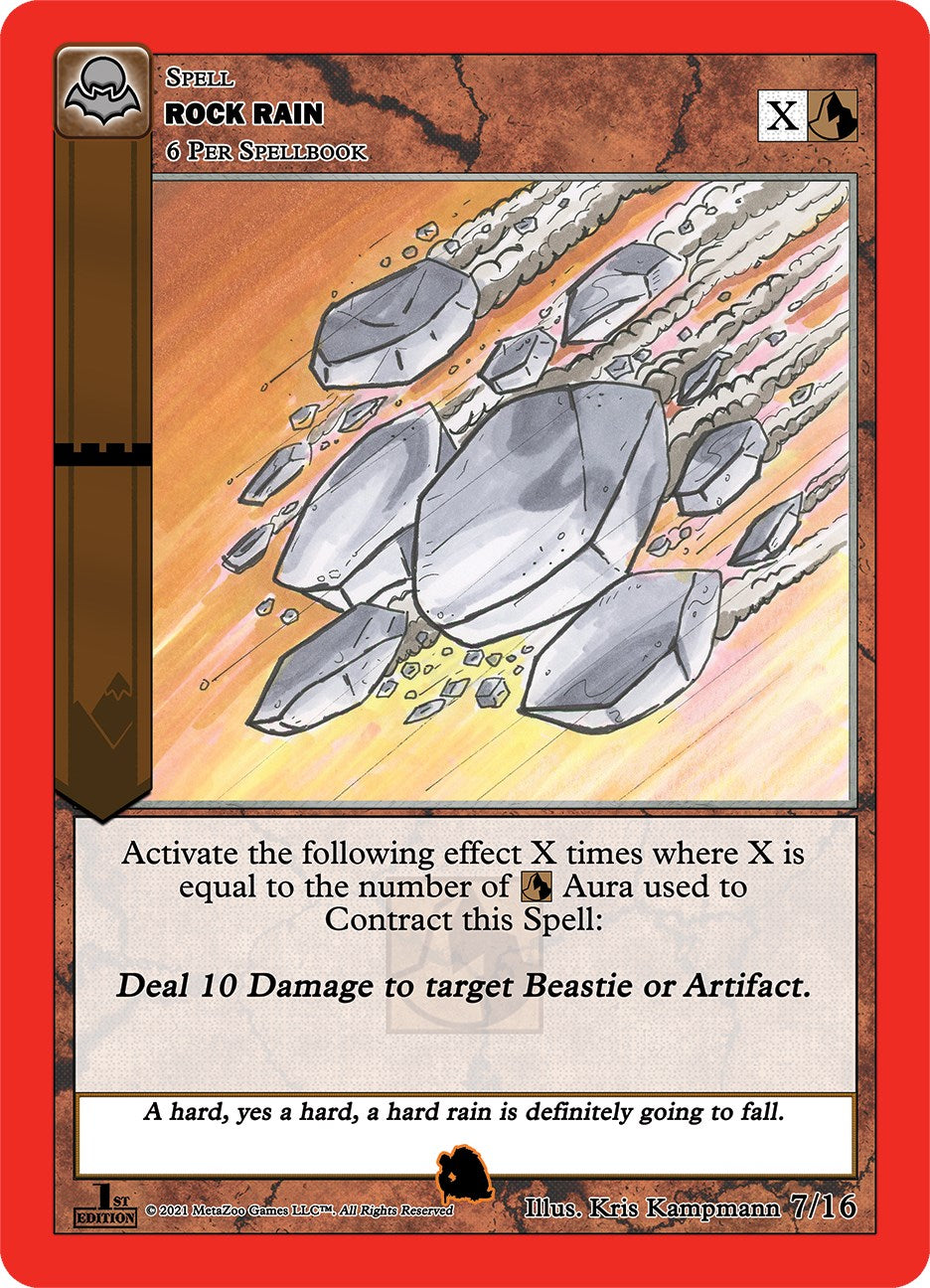 Rock Rain [Cryptid Nation: Nightfall First Edition Tribal Theme Decks] | Total Play