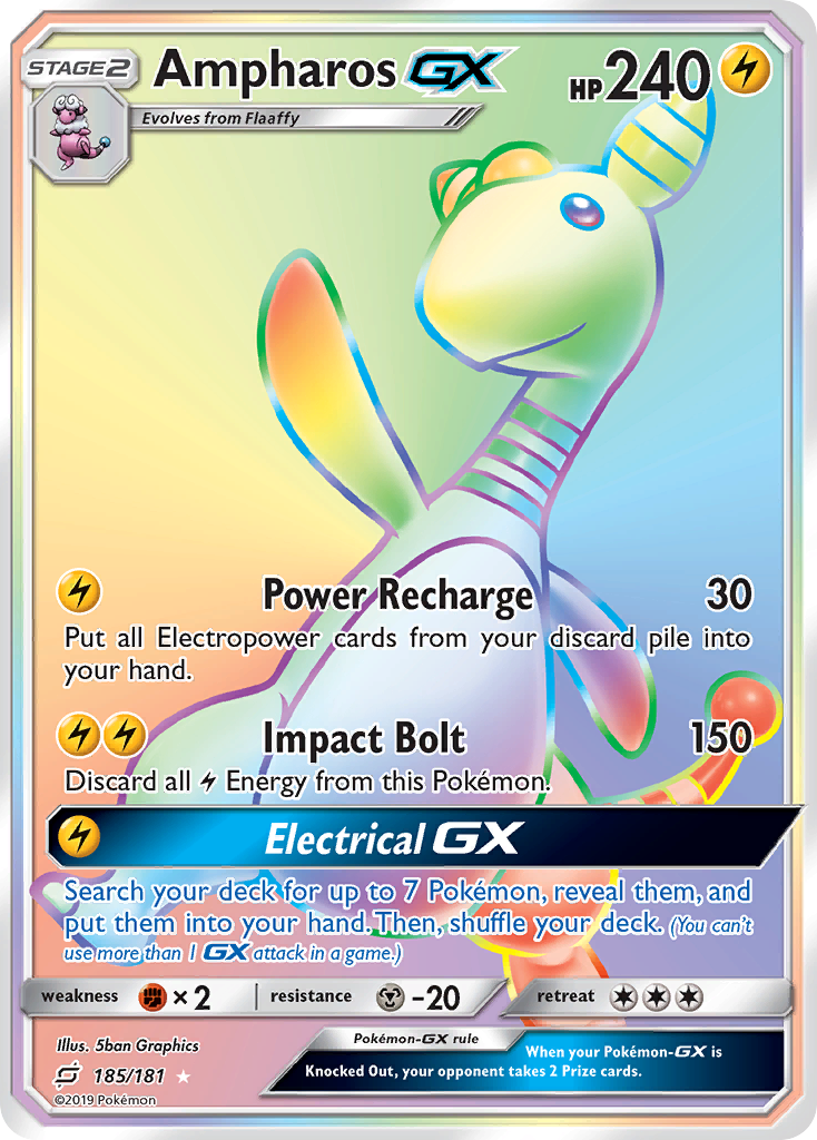 Ampharos GX (185/181) [Sun & Moon: Team Up] | Total Play