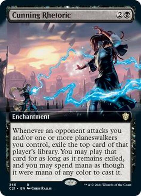 Cunning Rhetoric (Extended Art) [Commander 2021] | Total Play