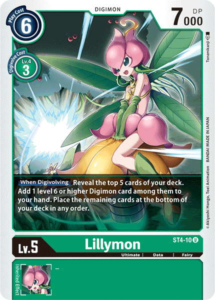 Lillymon [ST4-10] [Starter Deck: Giga Green] | Total Play