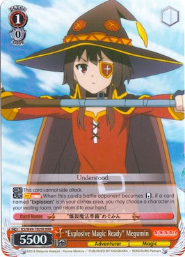 "Explosive Magic Ready" Megumin (KS/W49-TE05R RRR) [KonoSuba] | Total Play