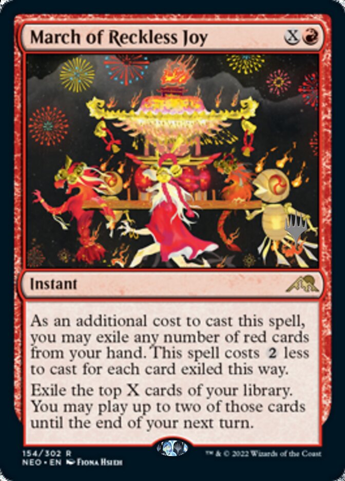 March of Reckless Joy (Promo Pack) [Kamigawa: Neon Dynasty Promos] | Total Play