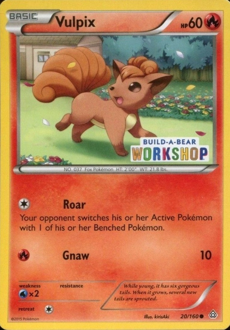 Vulpix (20/160) (Build A Bear Workshop Exclusive) [XY: Primal Clash] | Total Play