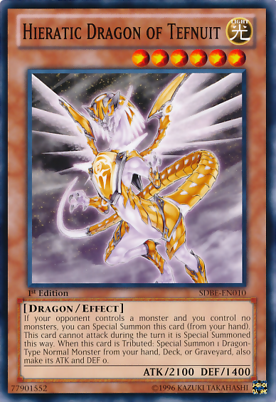 Hieratic Dragon of Tefnuit [SDBE-EN010] Common | Total Play