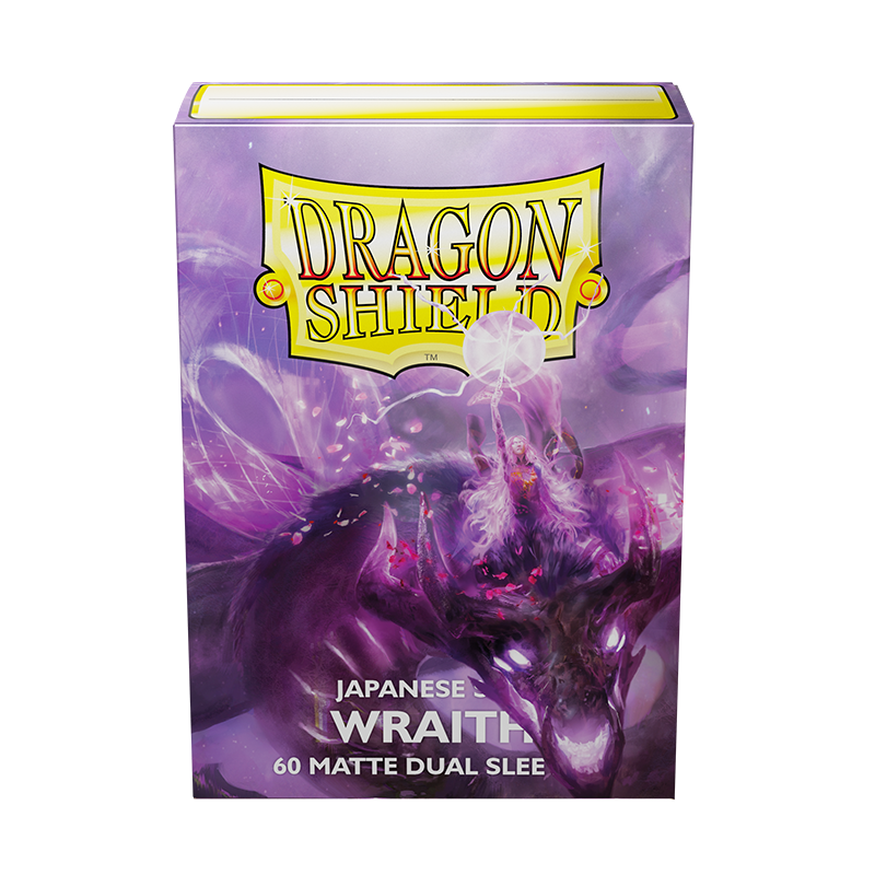 Dragon Shield: Japanese Size 60ct Sleeves - Wraith (Dual Matte) | Total Play