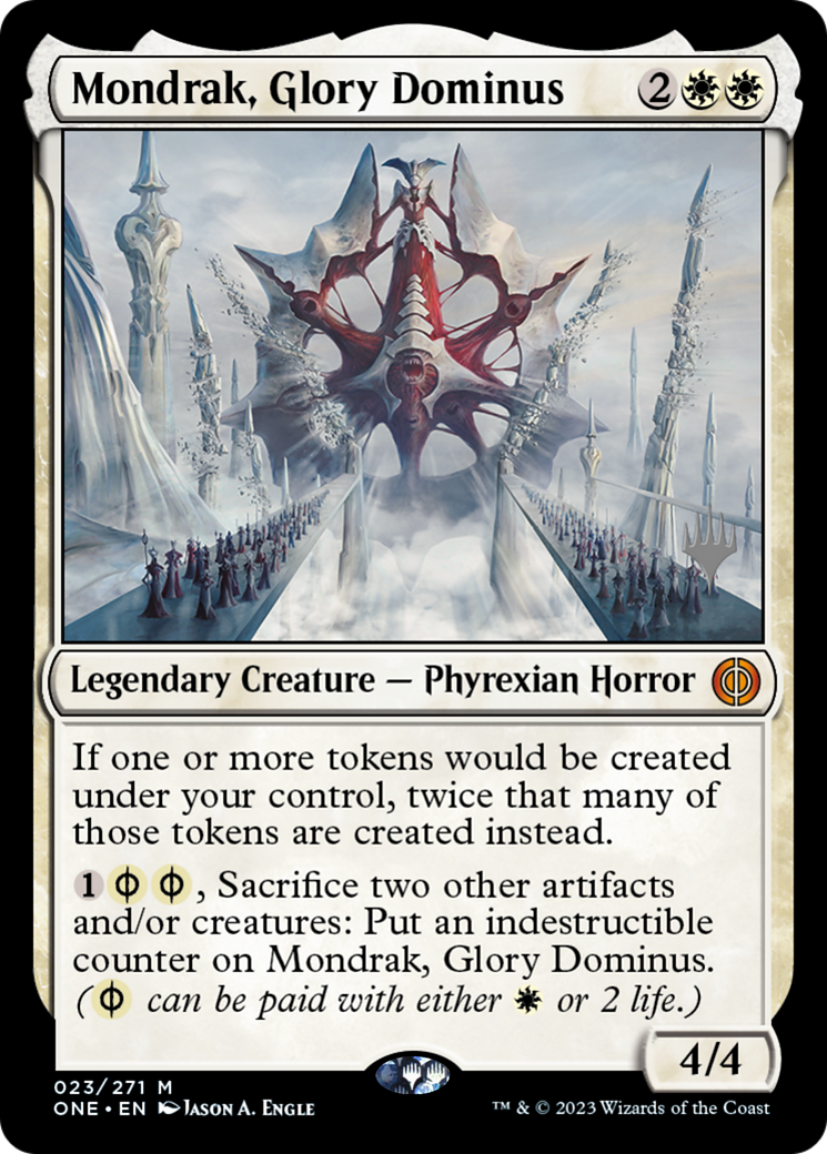 Mondrak, Glory Dominus (Promo Pack) [Phyrexia: All Will Be One Promos] | Total Play