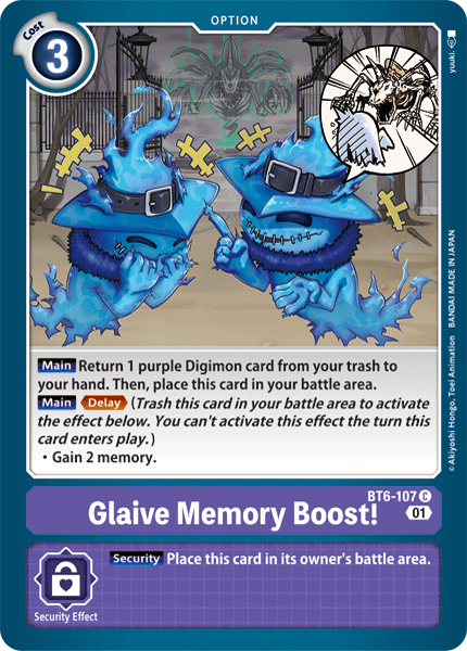 Glaive Memory Boost! [BT6-107] [Double Diamond] | Total Play