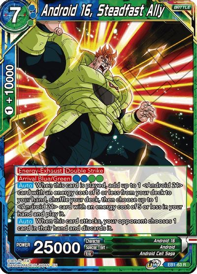 Android 16, Steadfast Ally (EB1-63) [Battle Evolution Booster] | Total Play