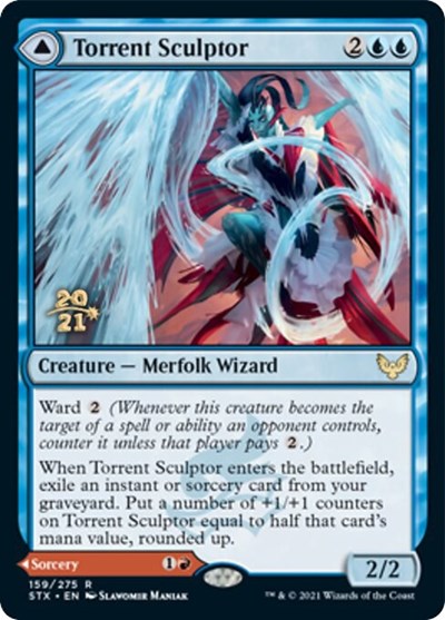 Torrent Sculptor // Flamethrower Sonata [Strixhaven: School of Mages Prerelease Promos] | Total Play