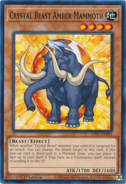 Crystal Beast Amber Mammoth [LDS1-EN094] Common | Total Play
