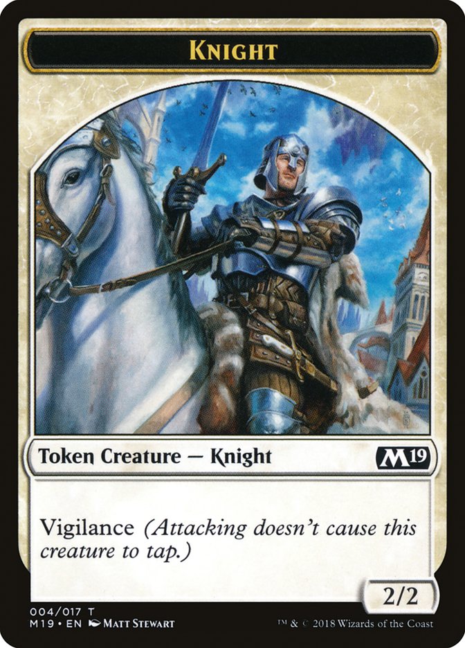 Knight Token [Core Set 2019 Tokens] | Total Play