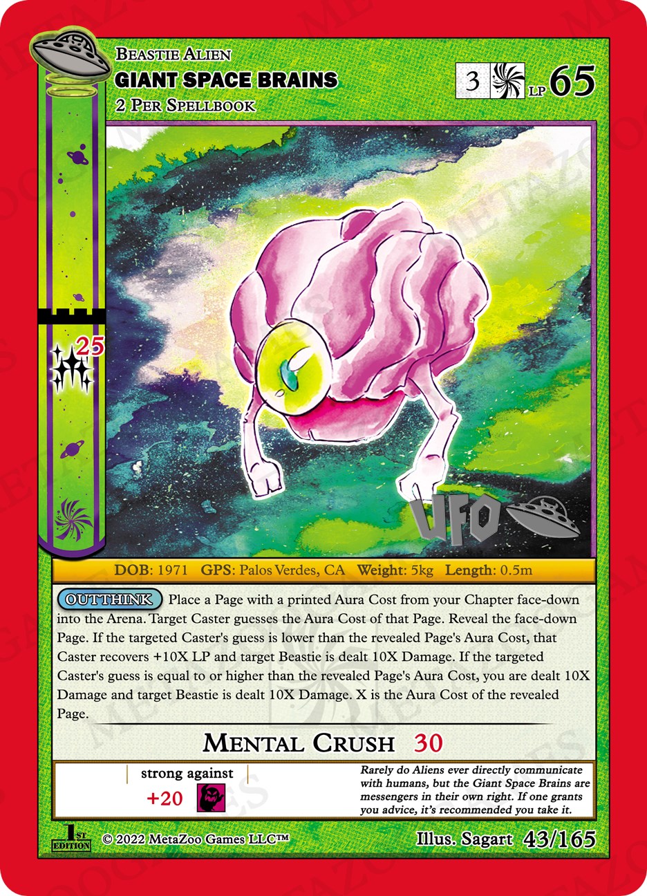 Giant Space Brains [Cryptid Nation: UFO First Edition Spoiler Pack] | Total Play