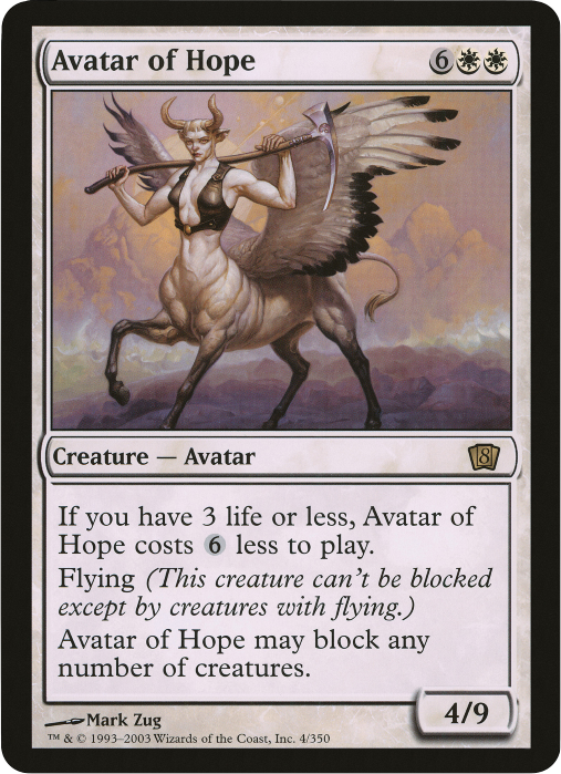Avatar of Hope (Oversized) [Eighth Edition Box Topper] | Total Play