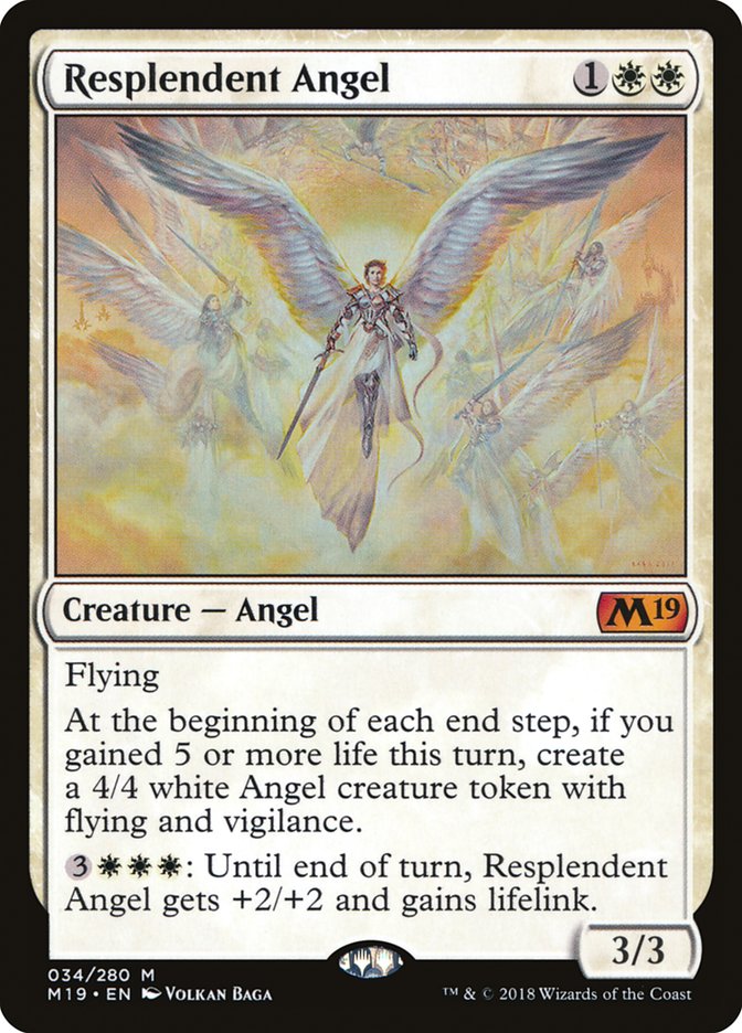 Resplendent Angel [Core Set 2019] | Total Play