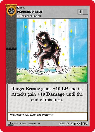 Powerup Blue [Cryptid Nation: First Edition] | Total Play