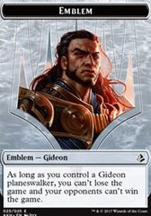 Gideon of the Trials Emblem // Zombie Double-Sided Token [Amonkhet Tokens] | Total Play