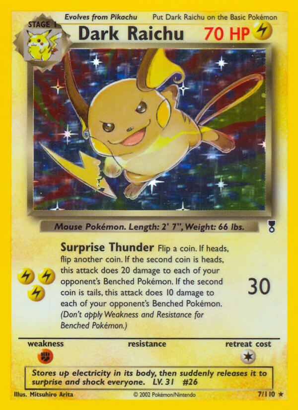 Dark Raichu (7/110) (WotC) (Theme Deck Exclusive) [Legendary Collection] | Total Play