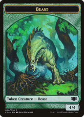 Elf Druid // Beast (020/036) Double-Sided Token [Commander 2014 Tokens] | Total Play