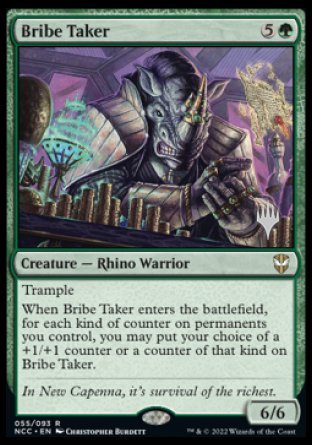Bribe Taker (Promo Pack) [Streets of New Capenna Commander Promos] | Total Play
