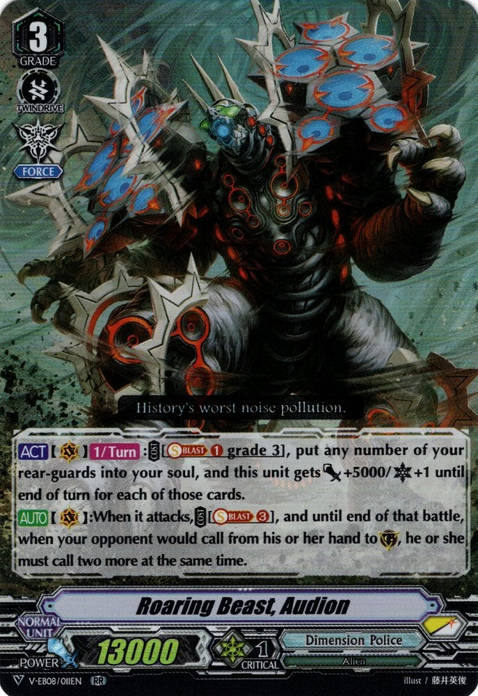 Roaring Beast, Audion (V-EB08/011EN) [My Glorious Justice] | Total Play