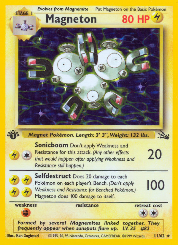 Magneton (11/62) [Fossil 1st Edition] | Total Play