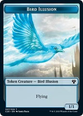 Bird Illusion // Beast (011) Double-Sided Token [Commander 2020 Tokens] | Total Play