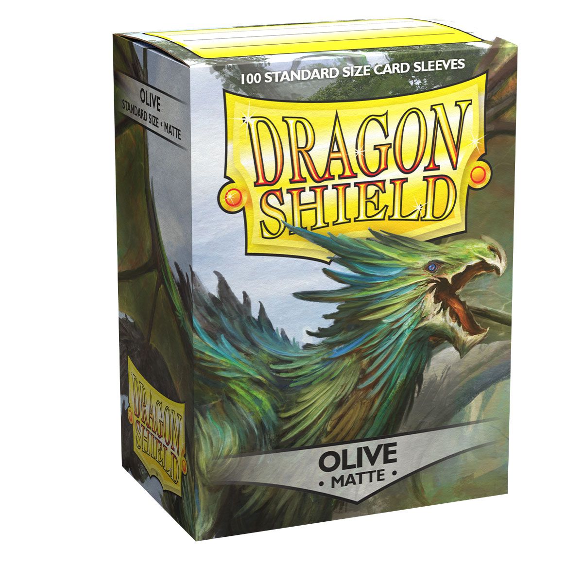 Dragon Shield: Standard 100ct Sleeves - Olive (Matte) | Total Play