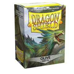 Dragon Shield: Standard 100ct Sleeves - Olive (Matte) | Total Play