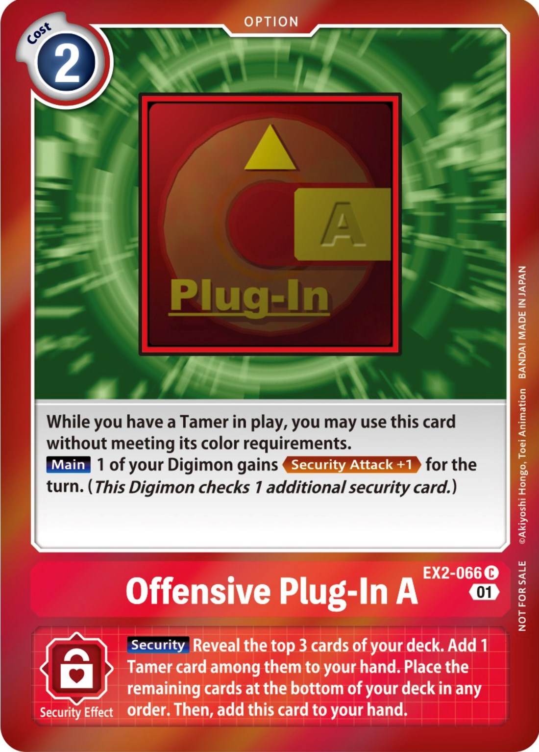 Offensive Plug-In A [EX2-066] (Event Pack 4) [Digital Hazard Promos] | Total Play