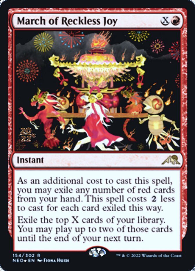 March of Reckless Joy [Kamigawa: Neon Dynasty Prerelease Promos] | Total Play