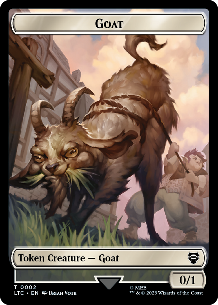 Bird // Goat Token [The Lord of the Rings: Tales of Middle-Earth Commander Tokens] | Total Play