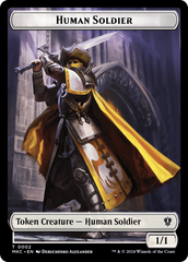 City's Blessing // Human Soldier Double-Sided Token [Murders at Karlov Manor Commander Tokens] | Total Play