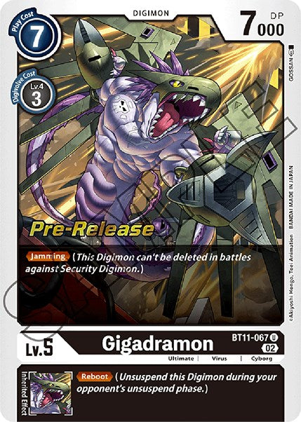 Gigadramon [BT11-067] [Dimensional Phase Pre-Release Promos] | Total Play