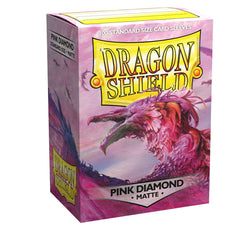 Dragon Shield: Standard 100ct Sleeves - Pink Diamond (Matte) | Total Play