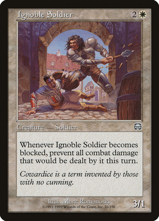 Ignoble Soldier [Mercadian Masques] | Total Play