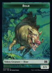 Boar // Soldier Double-Sided Token [Double Masters 2022 Tokens] | Total Play