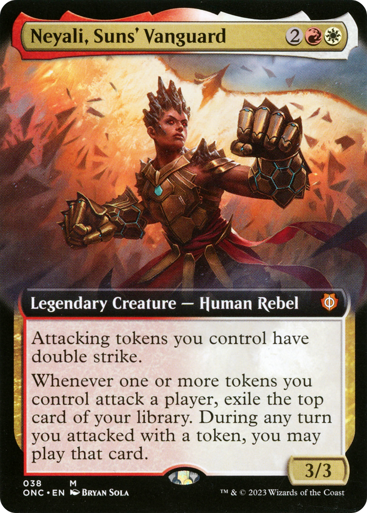 Neyali, Suns' Vanguard (Extended Art) [Phyrexia: All Will Be One Commander] | Total Play