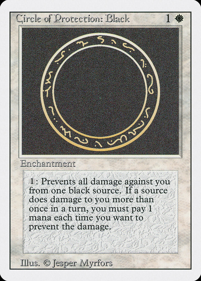 Circle of Protection: Black [Revised Edition] | Total Play