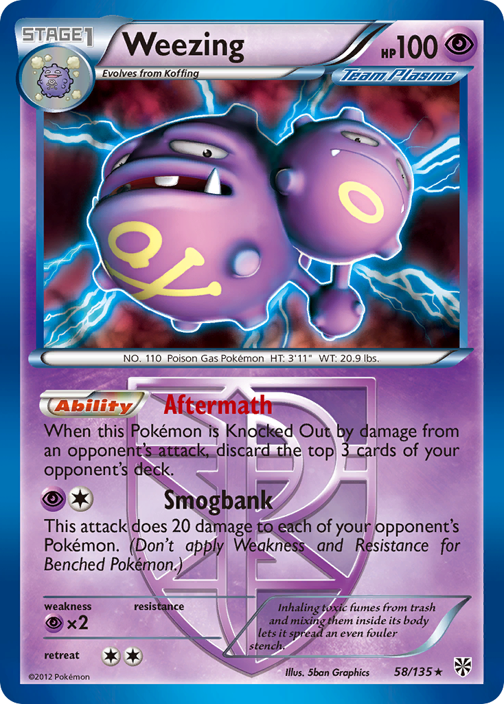 Weezing (58/135) [Black & White: Plasma Storm] | Total Play