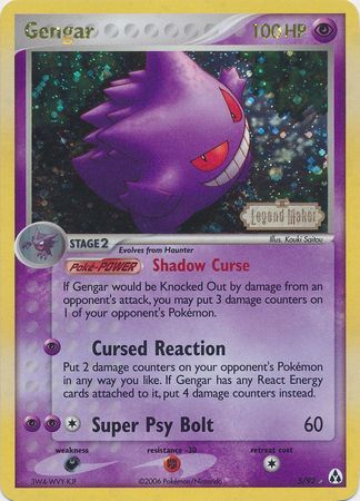 Gengar (5/92) (Stamped) [EX: Legend Maker] | Total Play