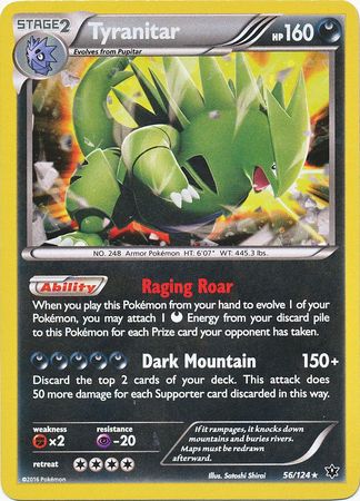 Tyranitar (56/124) (Cosmos Holo) [XY: Fates Collide] | Total Play