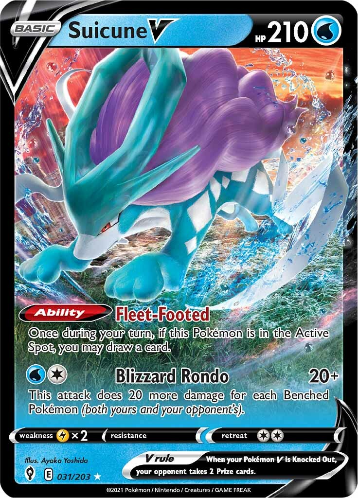 Suicune V (031/203) [Sword & Shield: Evolving Skies] | Total Play
