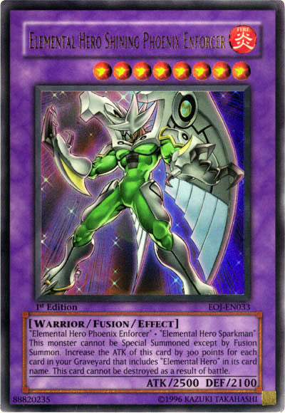 Elemental Hero Shining Phoenix Enforcer [EOJ-EN033] Ultra Rare | Total Play