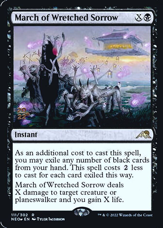 March of Wretched Sorrow [Kamigawa: Neon Dynasty Prerelease Promos] | Total Play