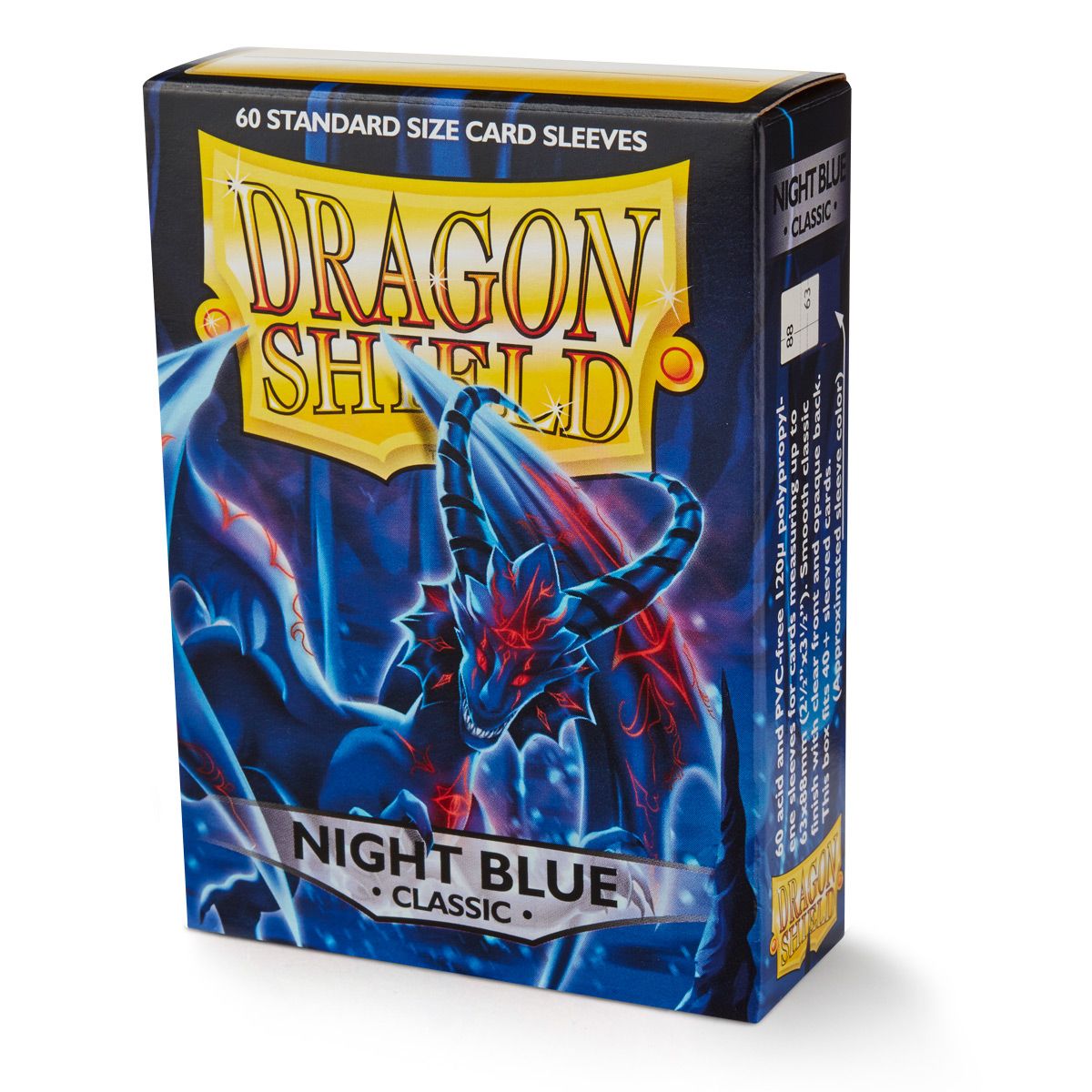 Dragon Shield: Standard 60ct Sleeves - Night Blue Xao (Classic) | Total Play