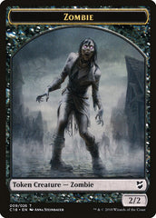 Manifest // Zombie Double-Sided Token [Commander 2018 Tokens] | Total Play