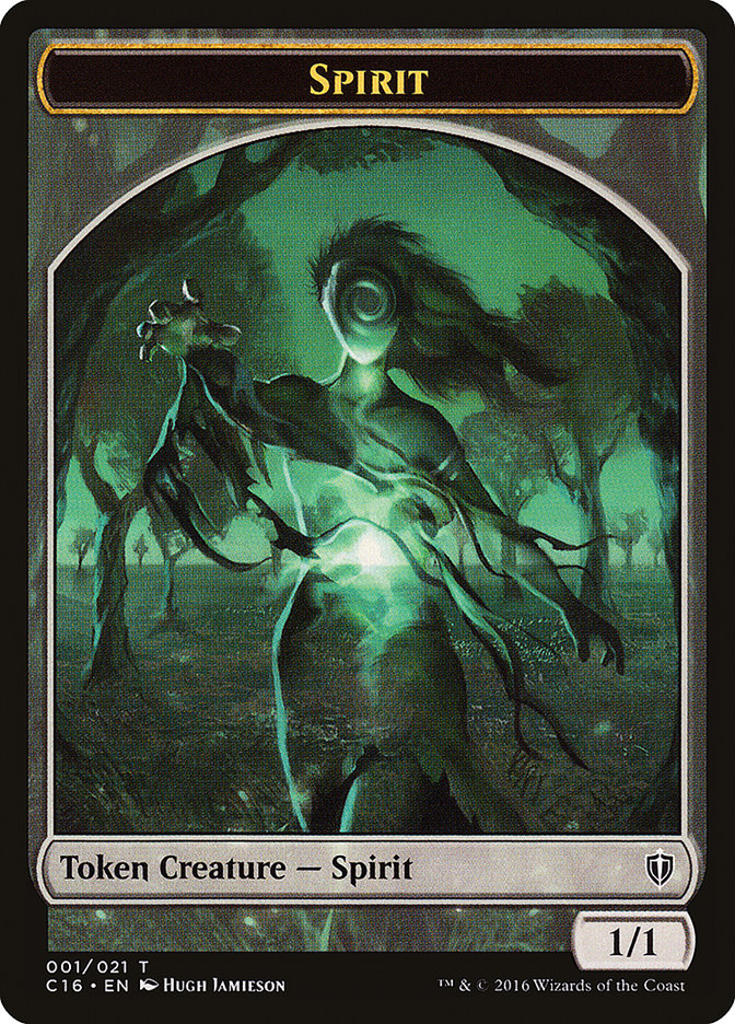 Spirit Token (001/021) [Commander 2016 Tokens] | Total Play