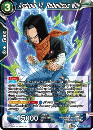 Android 17, Rebellious Will (BT17-046) [Ultimate Squad] | Total Play